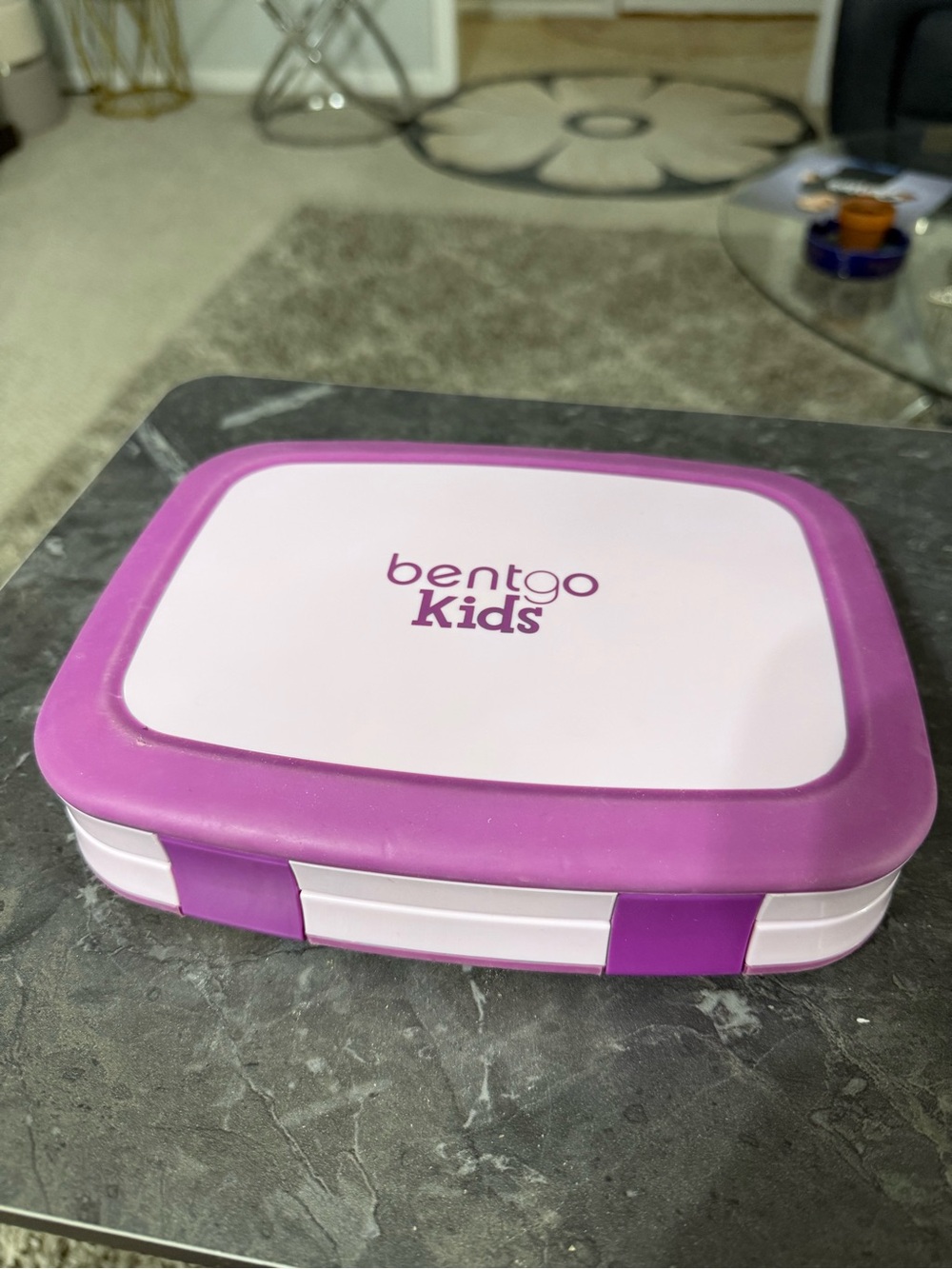 Bentgo Kids Purple & Light Pink Lunchbox - Compact Snack Organizer